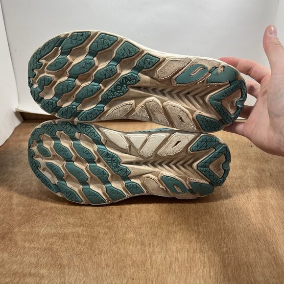 Hoka One One Clifton 8 Women Size 10 Light Blue Running Shoes - Picture 7 of 10